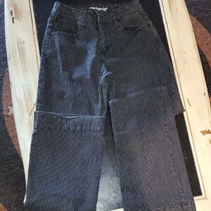 Cowgirl Tuff Black Pinstripe Trousers